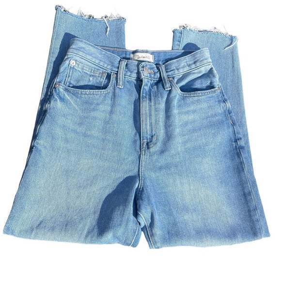 Madewell Distressed Momjean  Blue Jeans - Size 25 - Picture 15 of 16